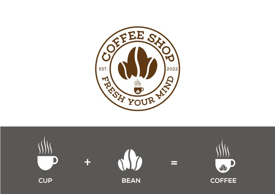 I will design a coffee, coffee shop logo, and coffee branding