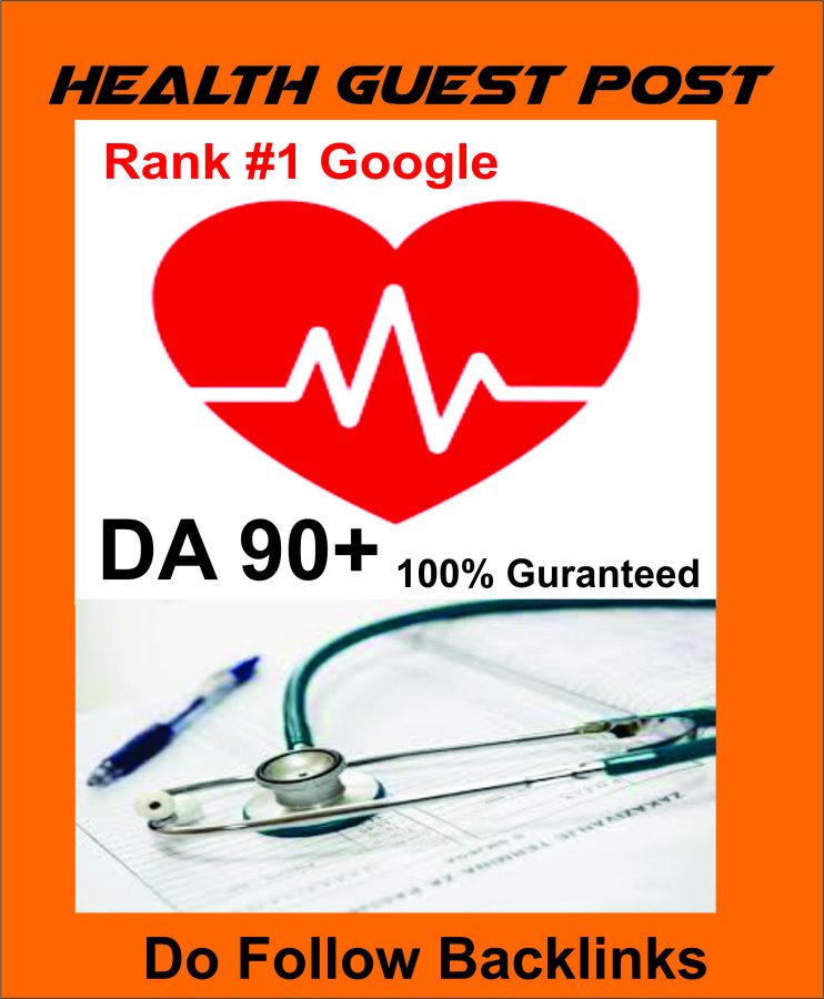 Health Guest Post on a high da blog