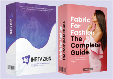 I will design digital product 3d mockups software box and ecovers