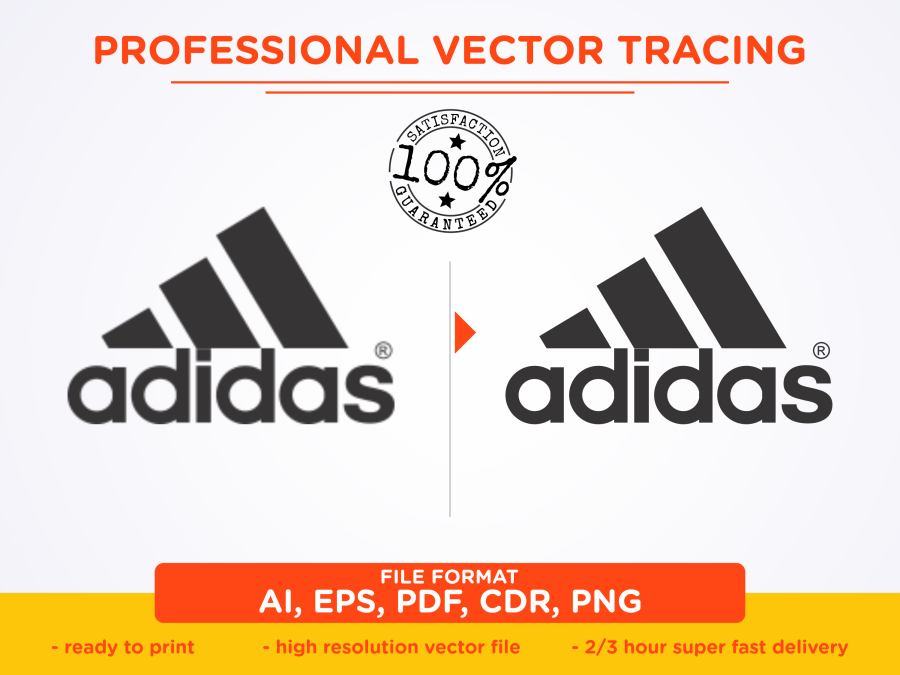 I will perfectly trace vector, redraw logo, line art, raster to vector in 3 hour