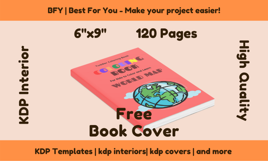 I will provide a coloring book national map 6x9 120 pages, free book cover