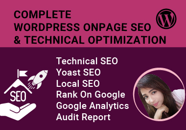 I will do on page SEO and technical optimization for your WordPress website with plugin
