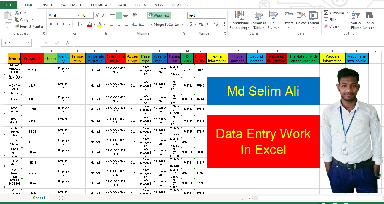 I will do perfect data entry, web research, email lists address