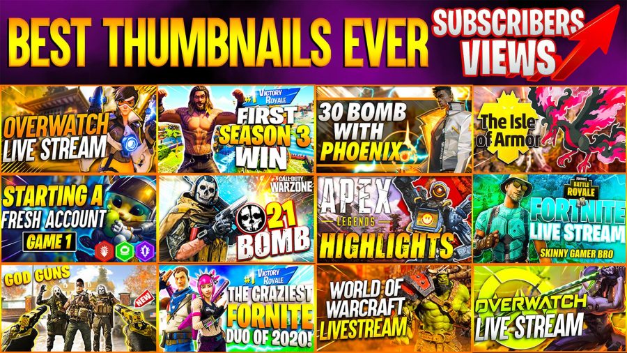 I will design eye catching gaming youtube thumbnails