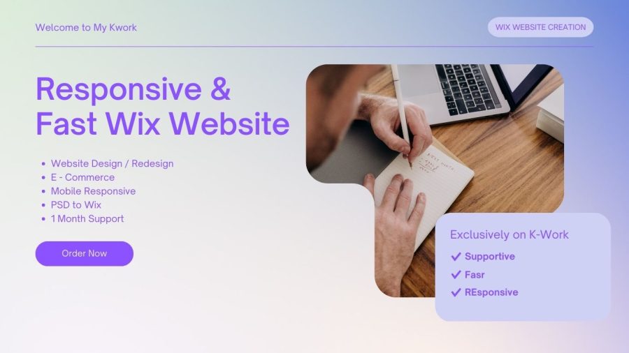 Create a Professional , Fast and Responsive Website on Wix.com