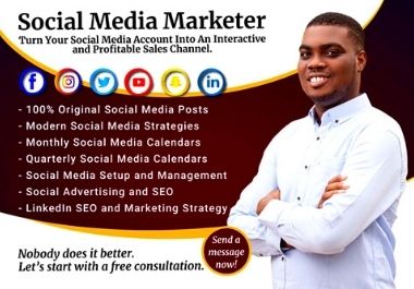 I will do your social media Marketing management 