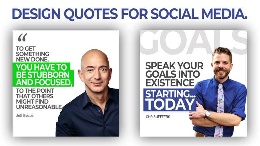 I will design quotes for Social media