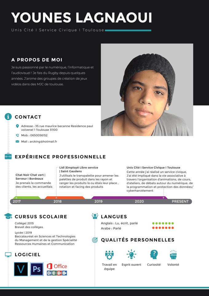 I will do best information graphic design and cv resume design