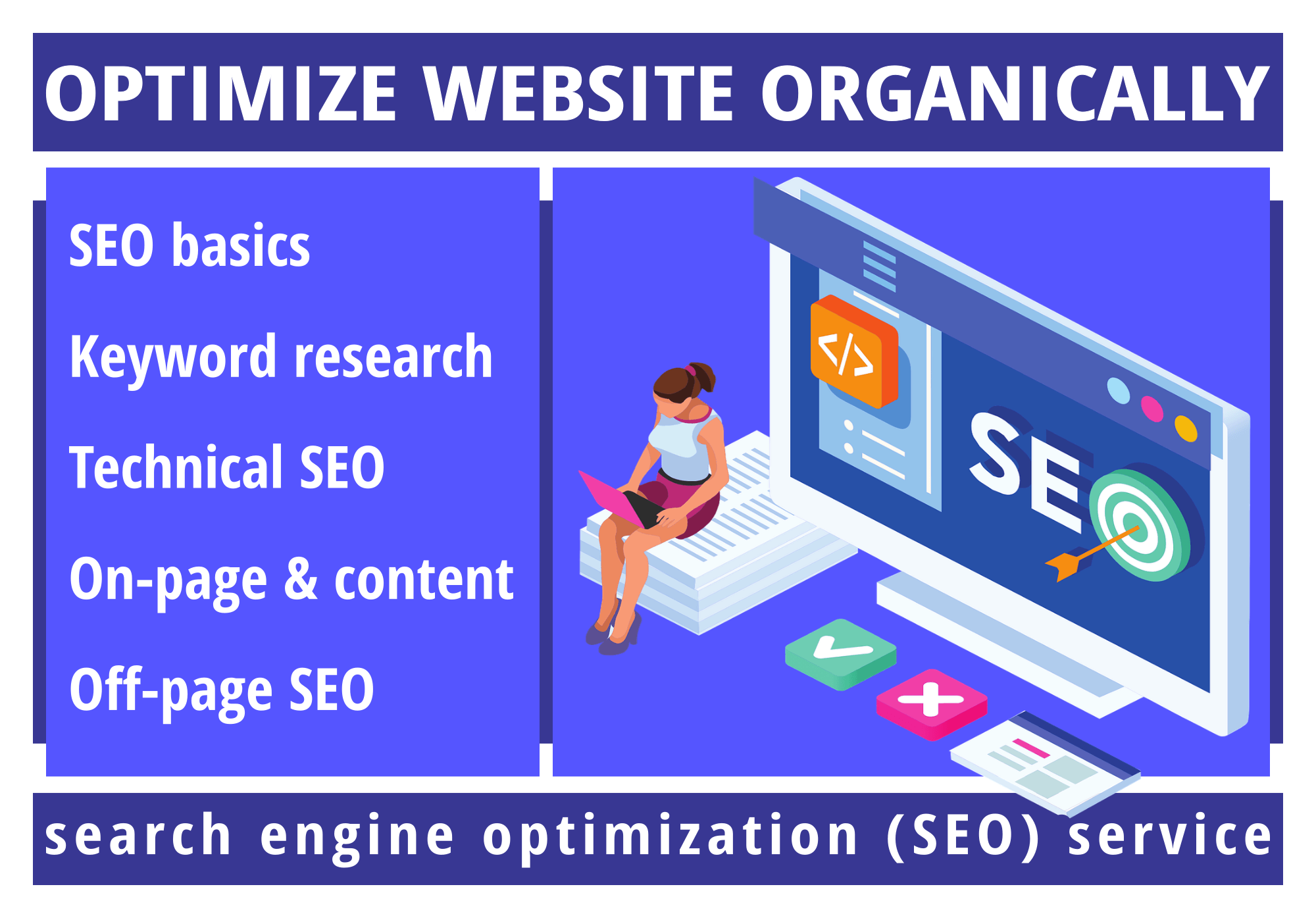Search Engine Optimization (SEO) service up to 24 hours