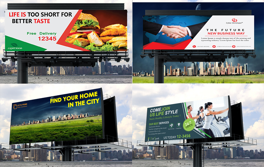 I will design any banner, billboard or roll up professionally