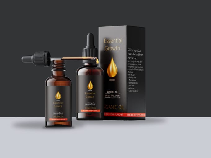 I will design cbd or hemp product packaging box and label