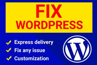 I will fix complex wordpress bug, fix wordpress issues, fix error