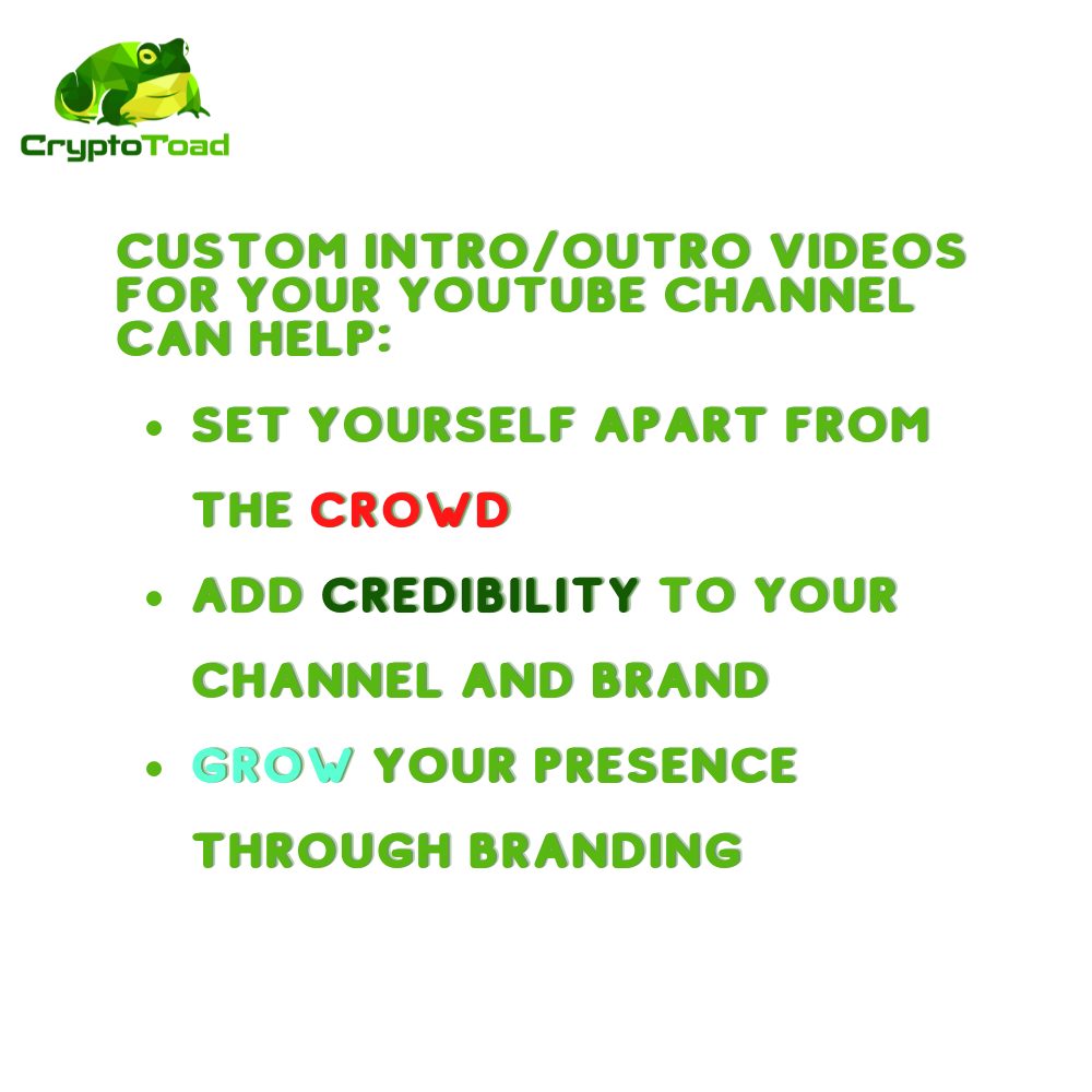 I will create a fully customized, professional intro or outro for your social media