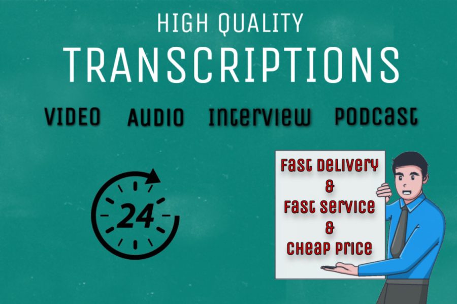 I will do professional transcribe for audio | video | podcast 