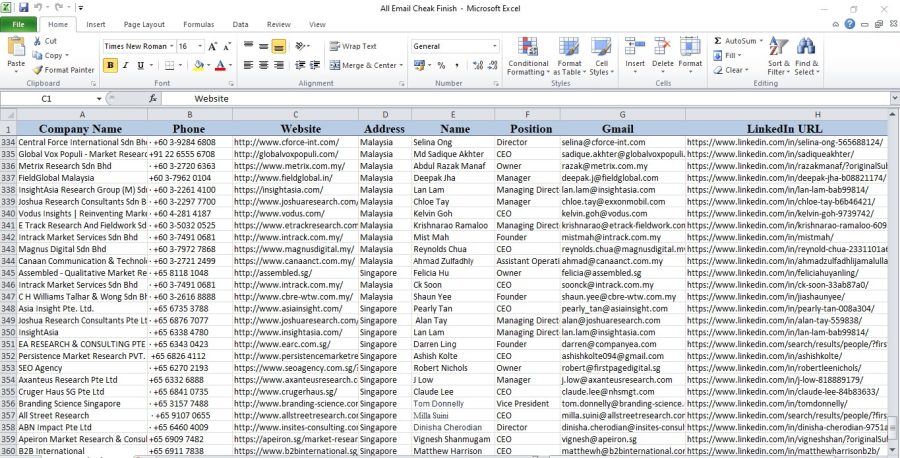 I will provide 500 High Targeted B2B leads, B2B Lead Generation and Valid Emails