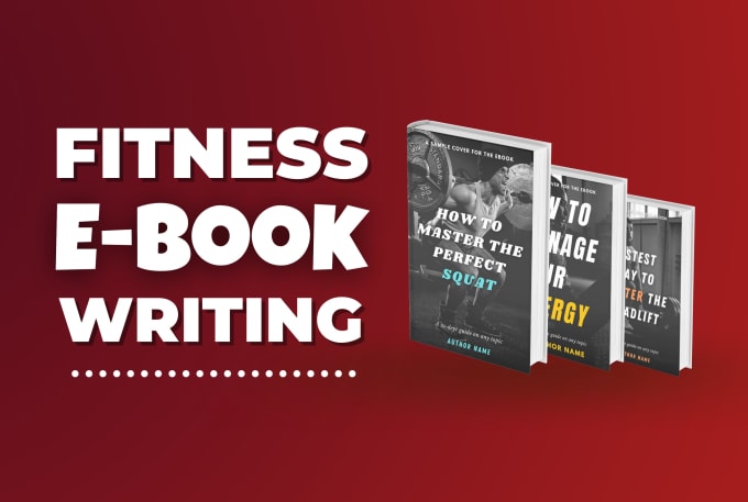 I will ghostwrite medical, health and fitness Ebook.