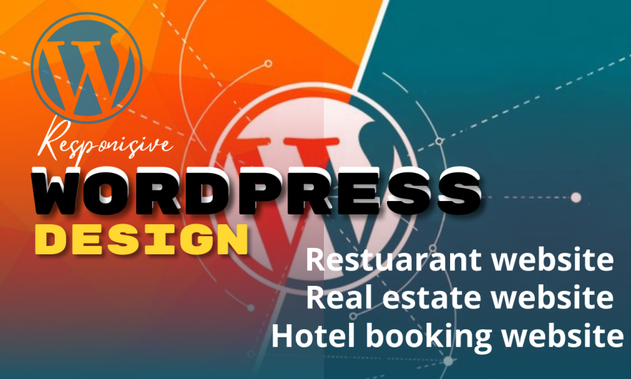 i will design restaurant, real estate, and Booking website on wordpress with SEO