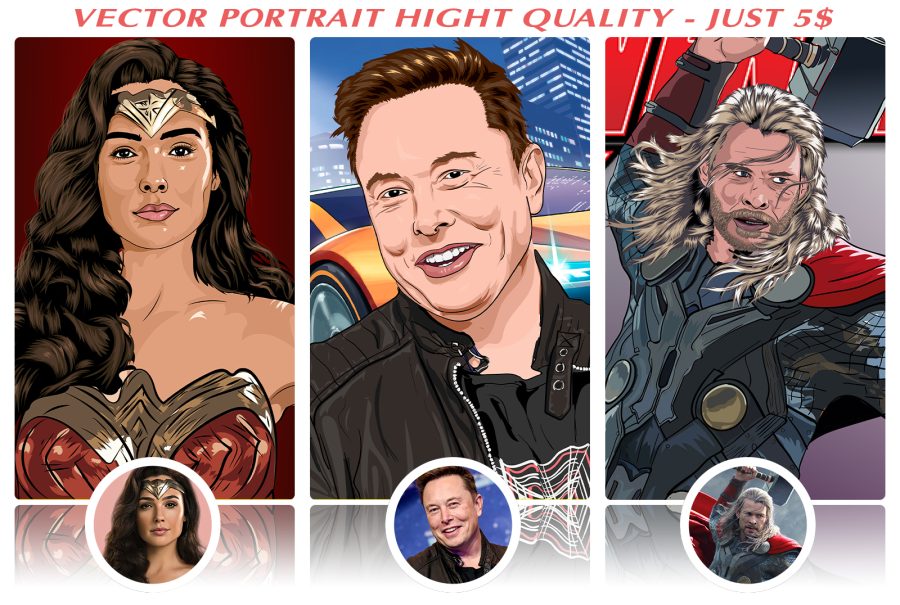 Create vector portrait illustration from your photo