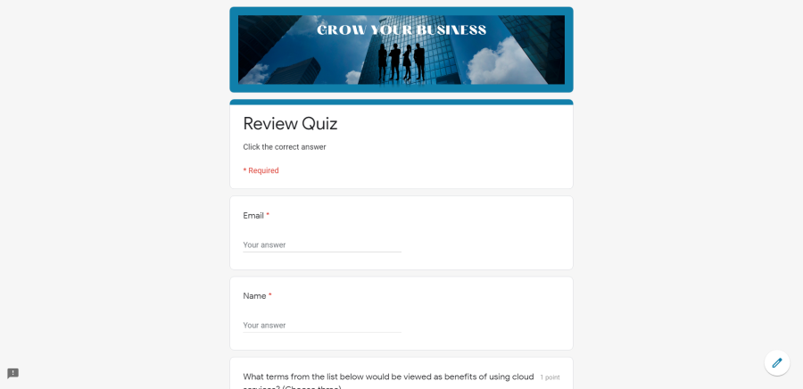 I Will do make responsive online google form, quiz, exam and assignment