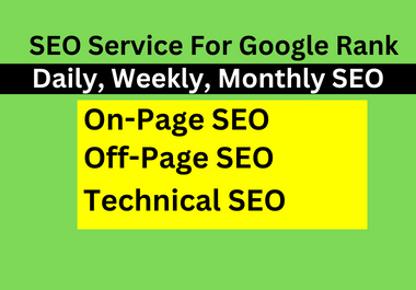 I will do daily, weekly or monthly SEO service for any website to increase traffic and google rank