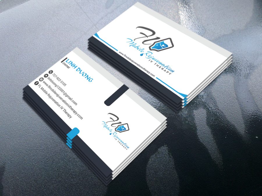 I will custom business card design 