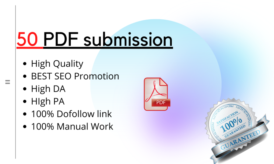 50 PDF submissions on document-sharing sites
