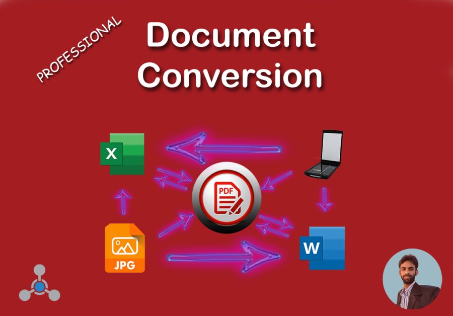 I will do document conversion pdf to excel, pdf to word, data entry upto 10 clear pages