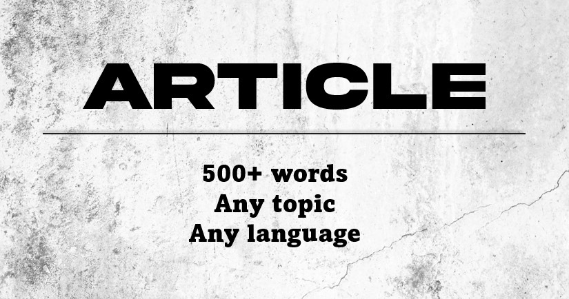 I will write a proffesional 500+ words blog and content writing on any topic. 