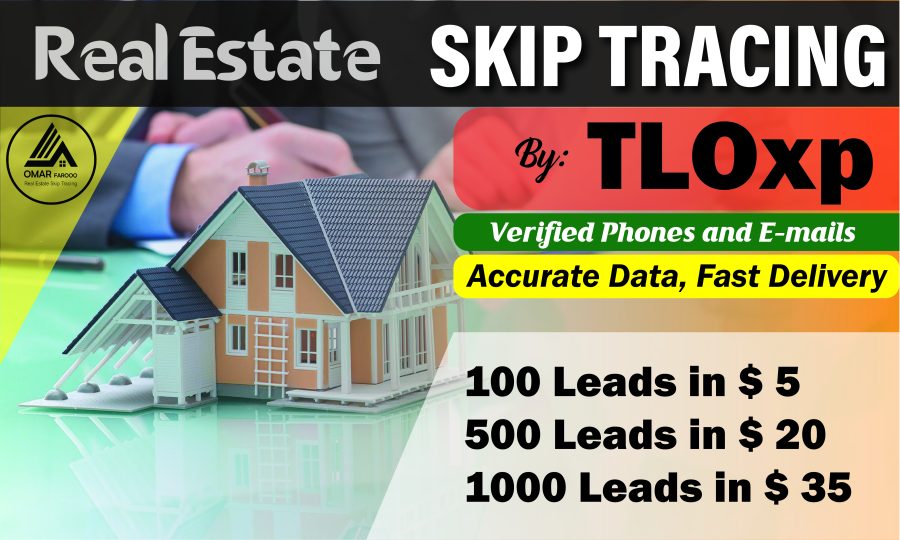 I will tloxp used,skip trace,real estate skip trace