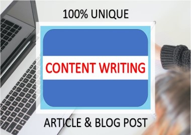 I will write 100% unique 1000+ words SEO blogs and content