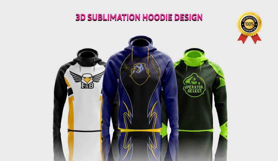 I will design sublimated hoodie within 3 hours
