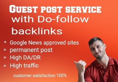 Outreach with high quality guest post service 