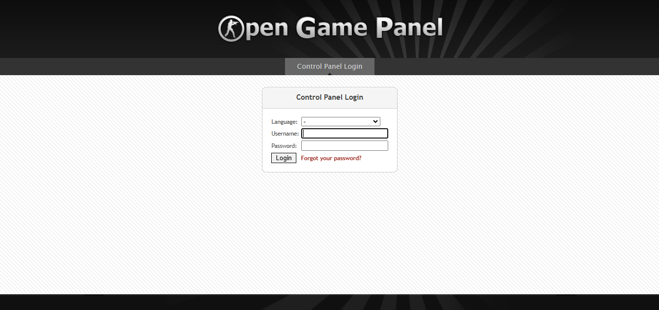 I will install Open Game Panel 