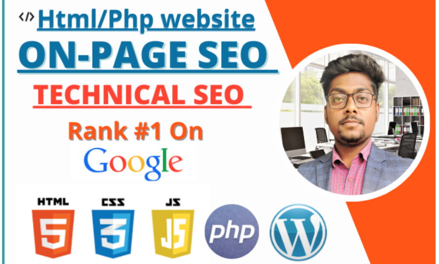 I will do onpage seo for html, php, wordpress website