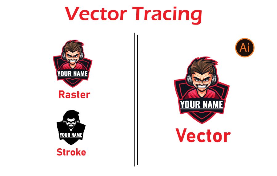  I will do manual vector tracing, image to vector, logos for vector tracing