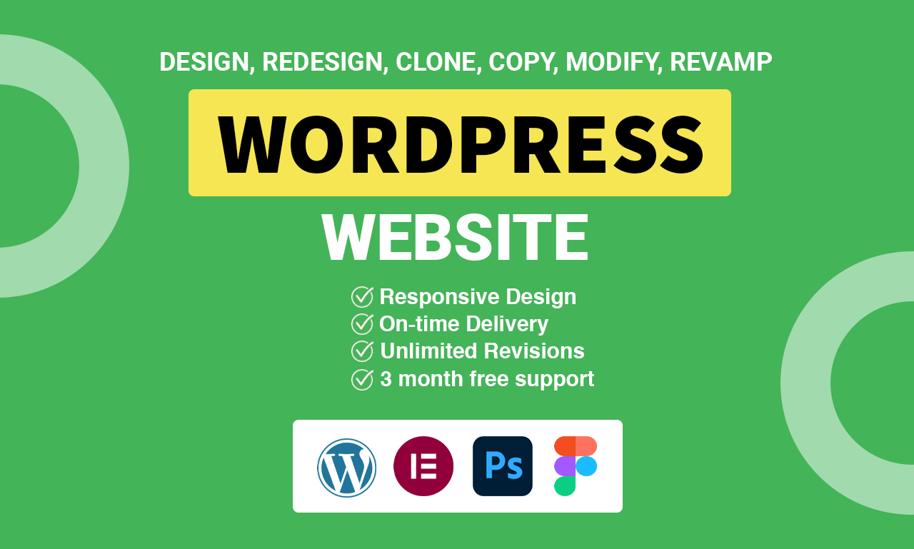 I will design or redesign professional wordpress website or customization with elementor pro