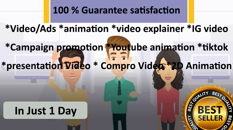 Design Profesional animation, campaign, explainer video, compro video, youtube, IG 