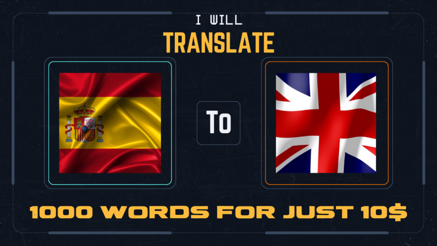 I will provide expert english to spanish translation-500 words
