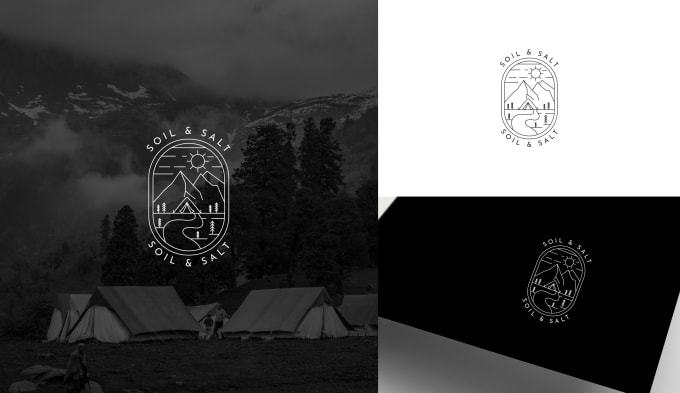 I will do modern logo, line art text or badge logo design