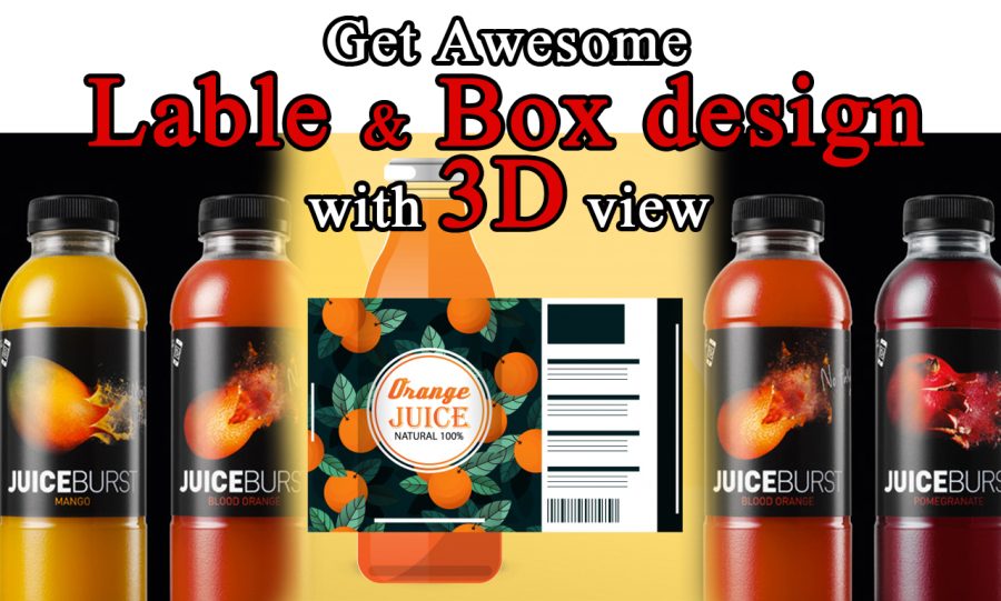 I will design unique label and package