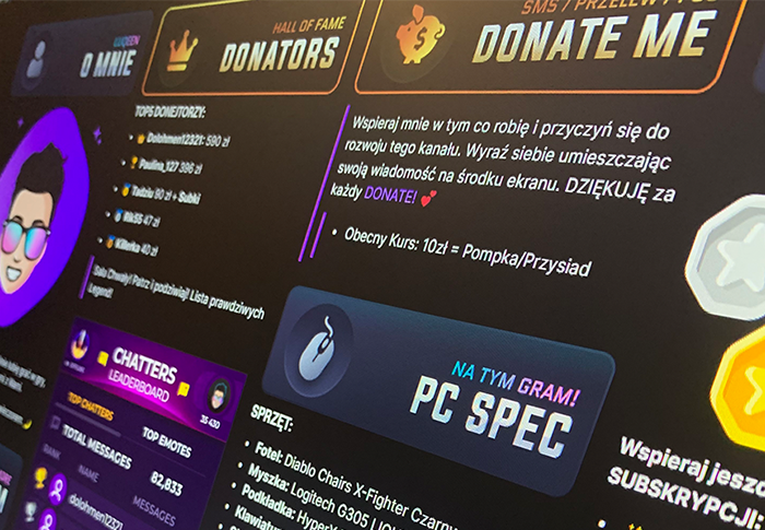 I will create custom buttons twitch