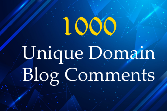 I will Create 1000 Unique Domain Blog Comments SEO Backlinks