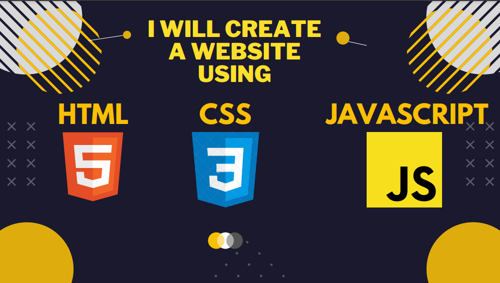I will create a website using HTML,CSS and JS.