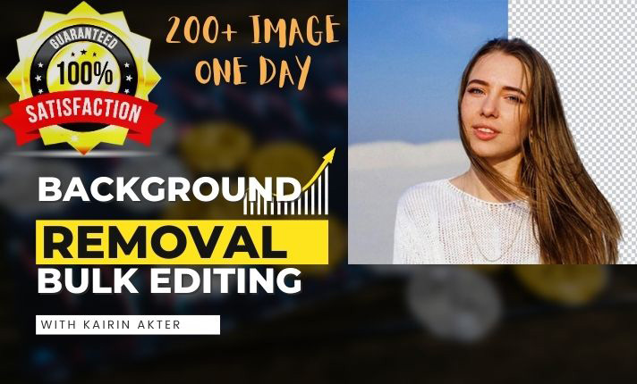 I will do background remove, resize & batch edit image 