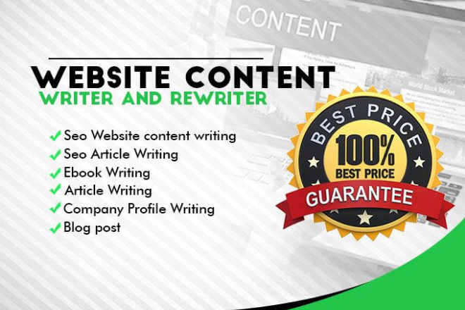 I will do SEO article writing and blog post, content writer