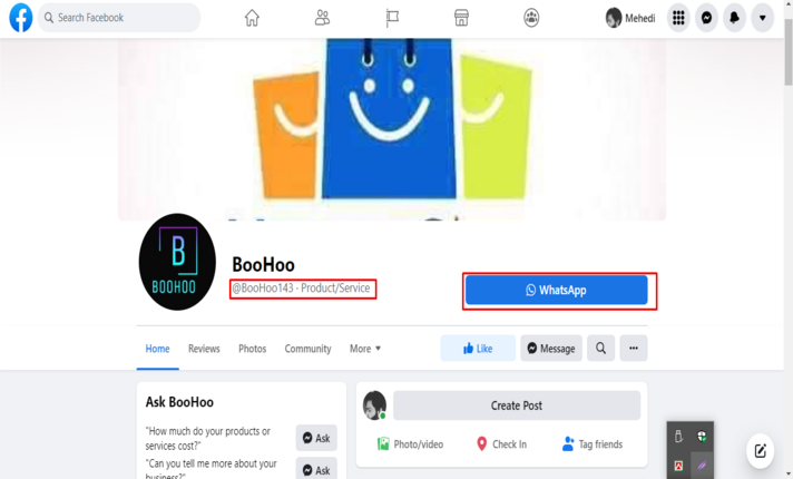  I will create professional facebook business page and fb shop