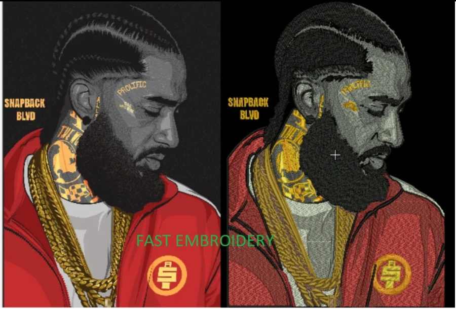 I will do perfect embroidery digitizing 3d puff into dst,pes,pxf - pes in 1 hour