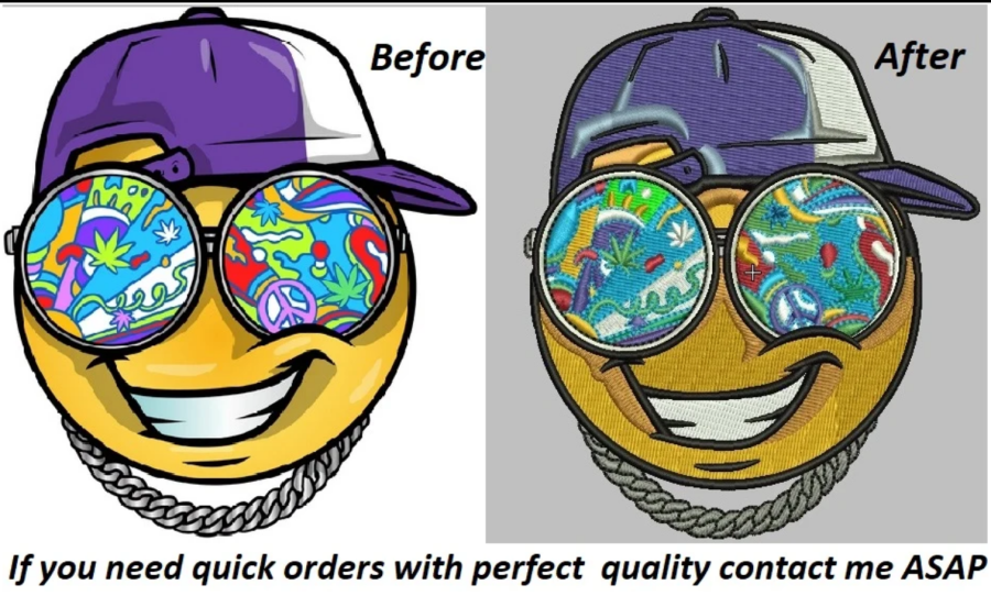 I will do perfect embroidery digitizing 3d puff into dst,pes,pxf - pes in 1 hour