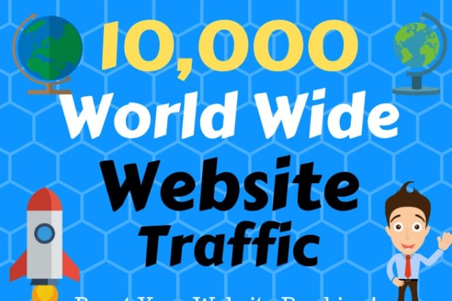 I will bring10,000 organic and active country targeted website traffic 