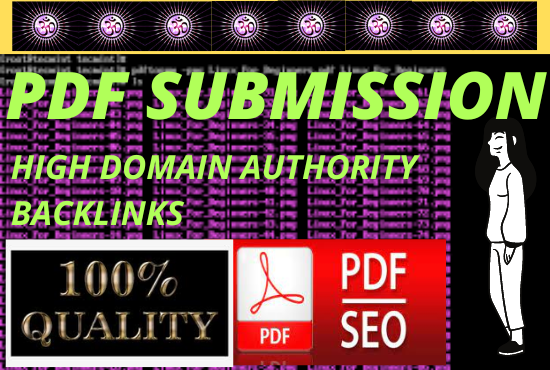 I will do 70 pdf,ptt or docs submission to high authority low spam score website